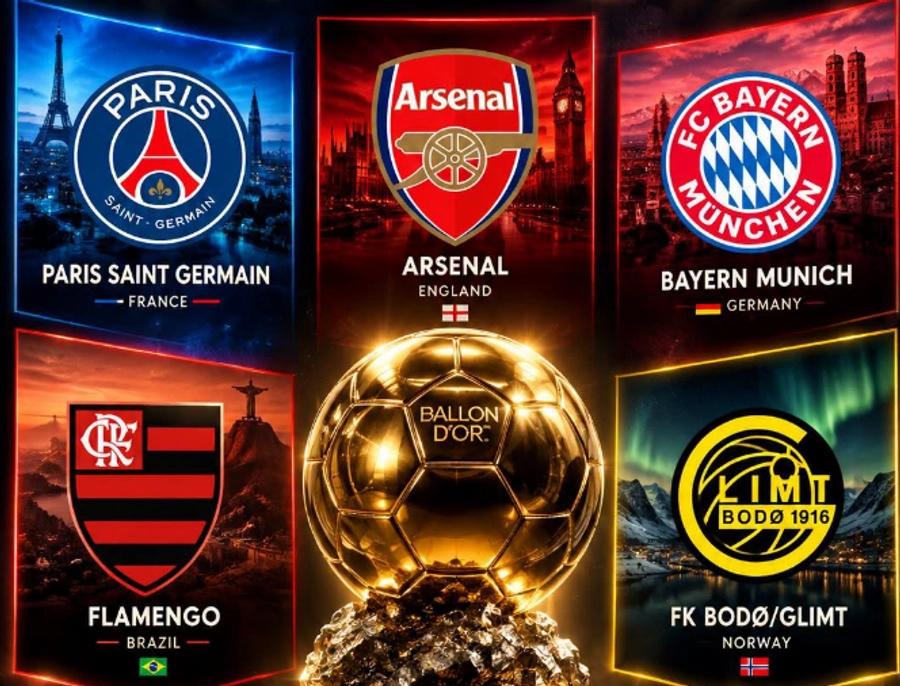 Topi i Artë për klubet, pesë finalistët: surpriza Bodø/Glimt, jashtë Barça dhe Interi