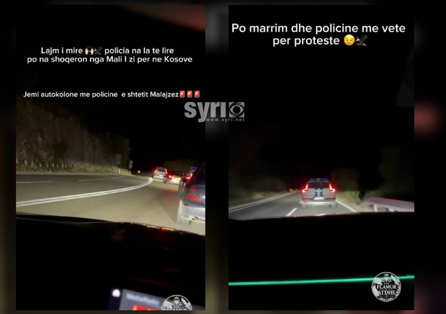VIDEO/ Mali i Zi nuk i lë të futen në Shqipëri, po e çon autokolonën e diasporës drejt Kosovës