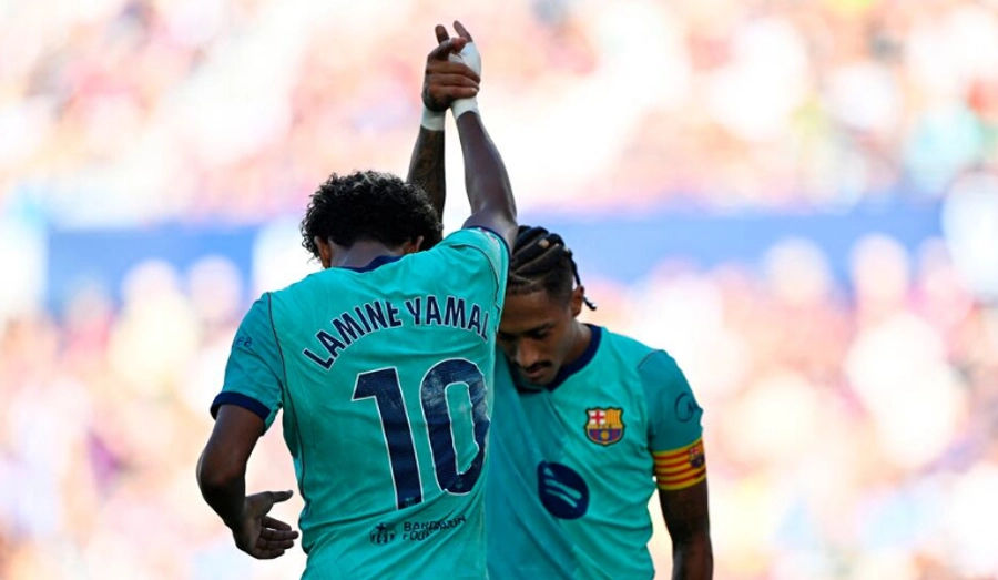 Barcelona fiton fiton me goleadë ndaj Levantes, Yamal shkëlqen sërish