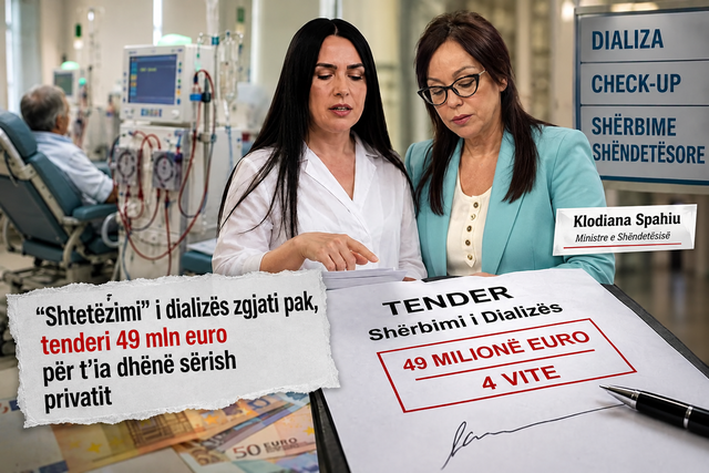 Klodiana Spahiu shkarkon drejtoreshën e Sterilizimit pasi dha tenderin 50 mln euro të dializës!