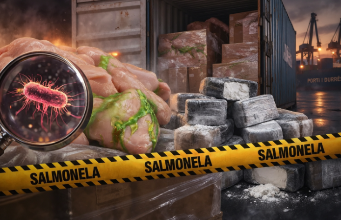 “AMG Food” e skandalit të Salmonelës, pronare e kontejnerit me mish pule ku u gjetën 41 kg kokainë