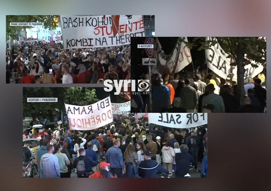 Përfundon protesta e 116-të në Tiranë, protestuesit tubim nesër para Parlamentit: Edi Rama dorëhiqu