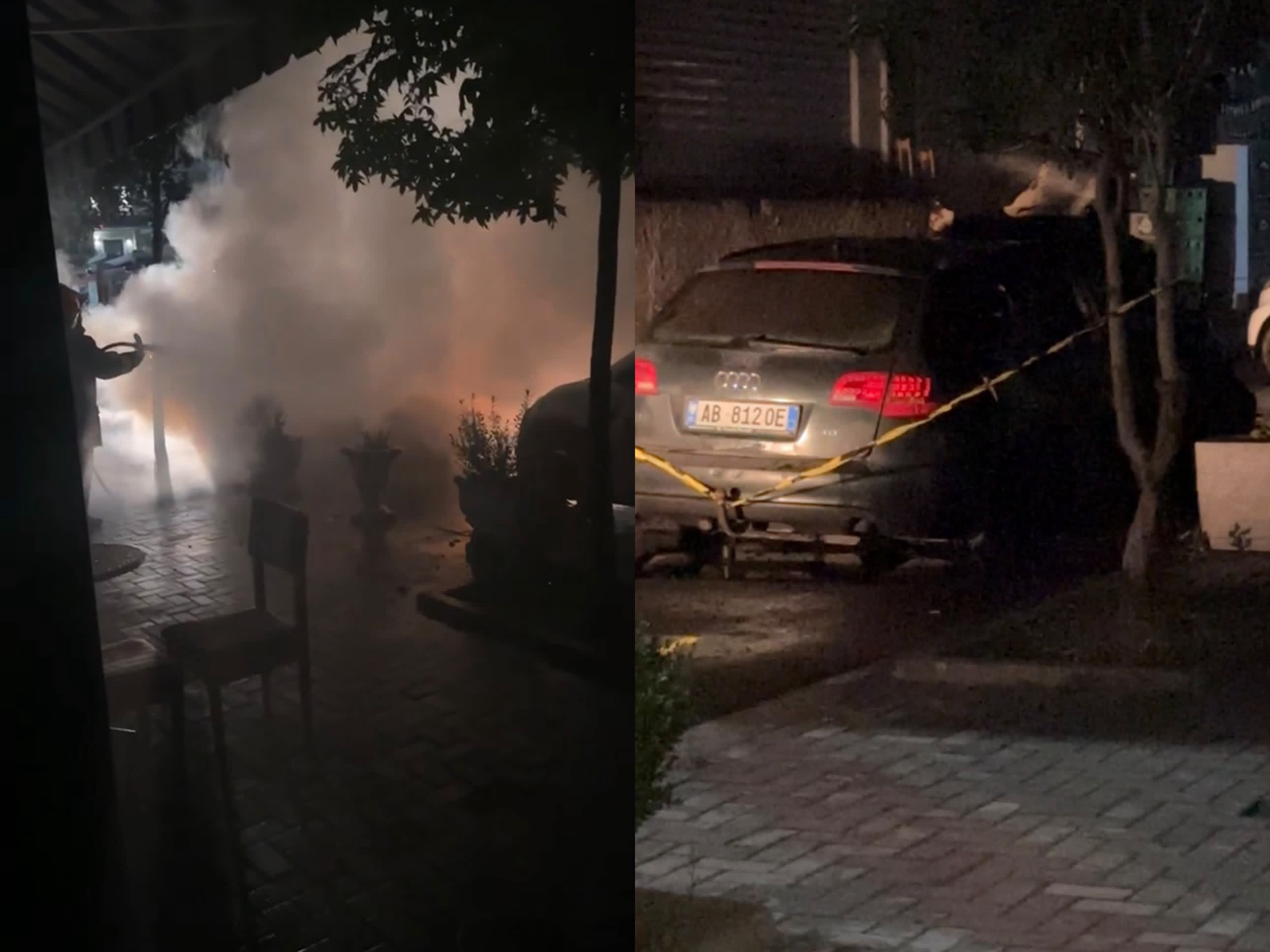 Makina përfshihet nga flakët në Kamëz, dyshime për zjarrvënie të qëllimshme
