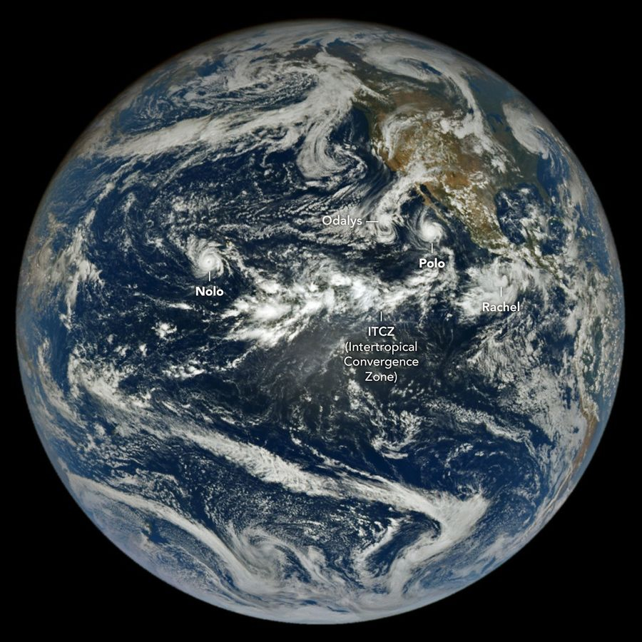 NASA publikon pamje të stuhive të fuqishme në Paqësor