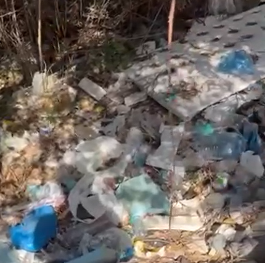 Mbeturina pranë rrugës që të çon te Teleferiku i Tiranës, turistët kalojnë pranë tyre