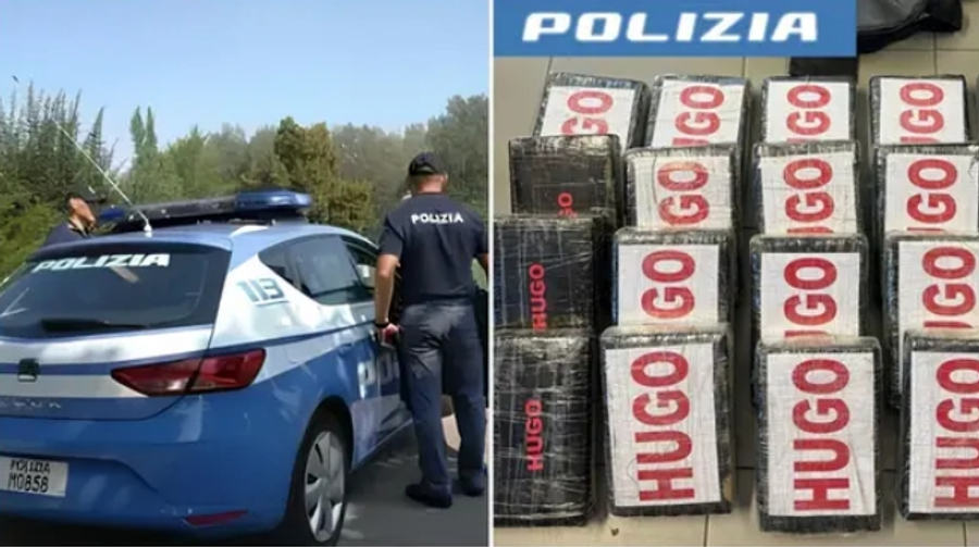 Sekuestrohen 25 kg kokainë me vlerë 10 mln euro/ Policia italiane arreston dy shqiptarë