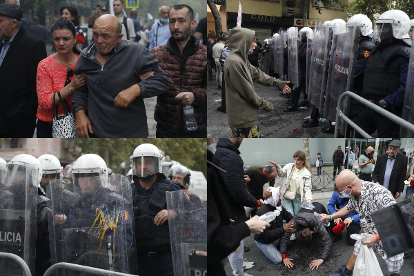 Vezë, domate e gaz lotsjellës, çfarë nuk u pa nga protesta te Kuvendi