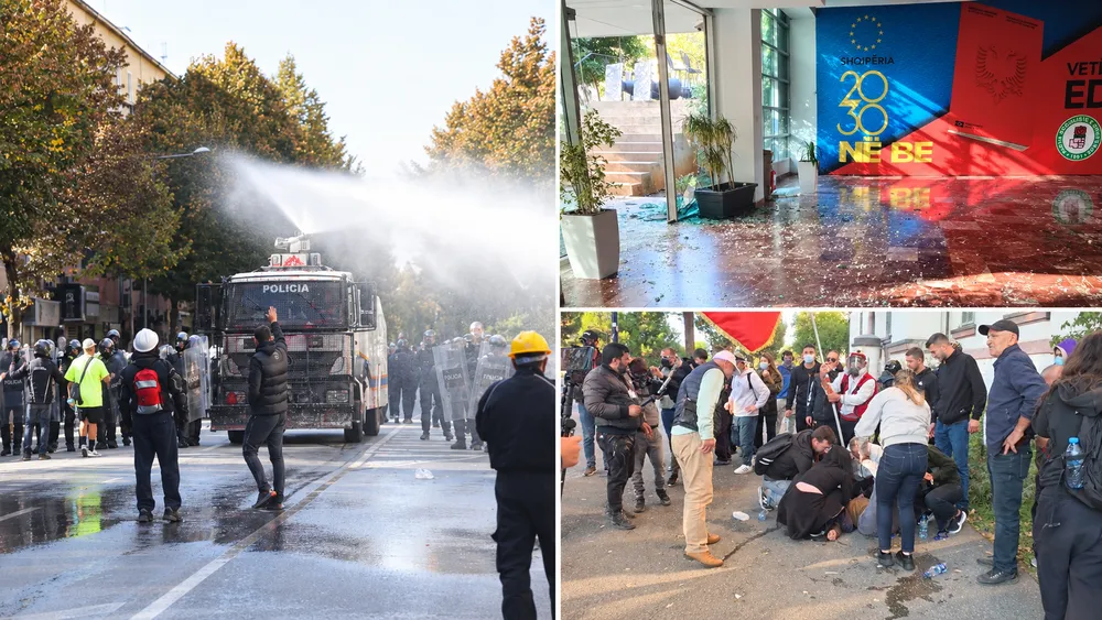 Na përplasjet, te personat e maskuar te selia e PS, ç’po ndodh në Tiranë?