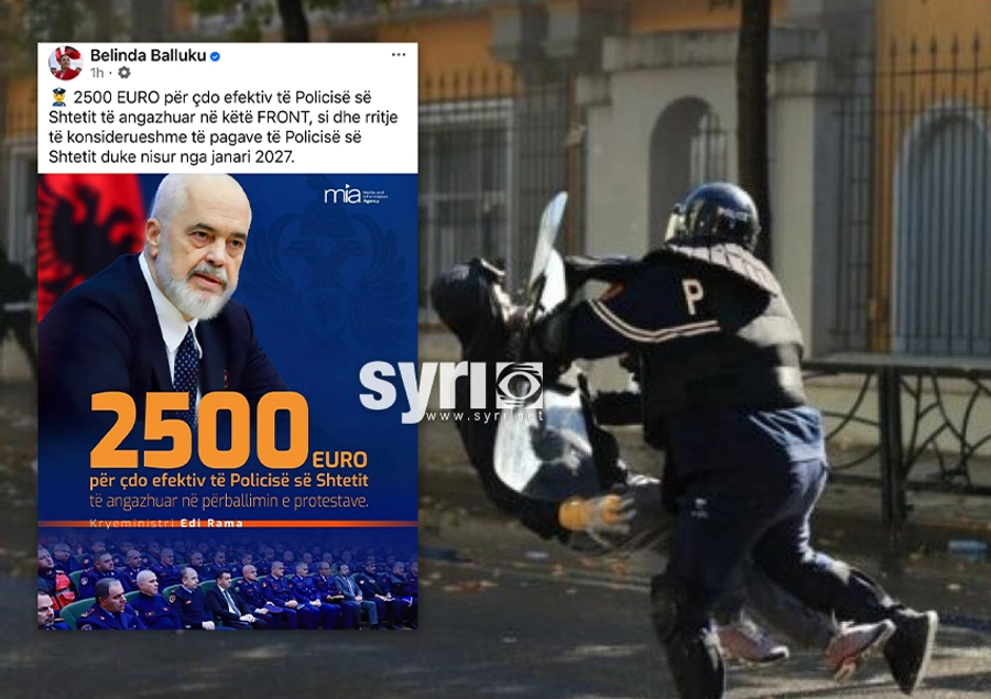 Balluku ekzaltohet që mercenarizmi i policisë do mbrojë karrigen e saj dhe Ramës duke dhunuar barbarisht fëmijët e shqiptarëve