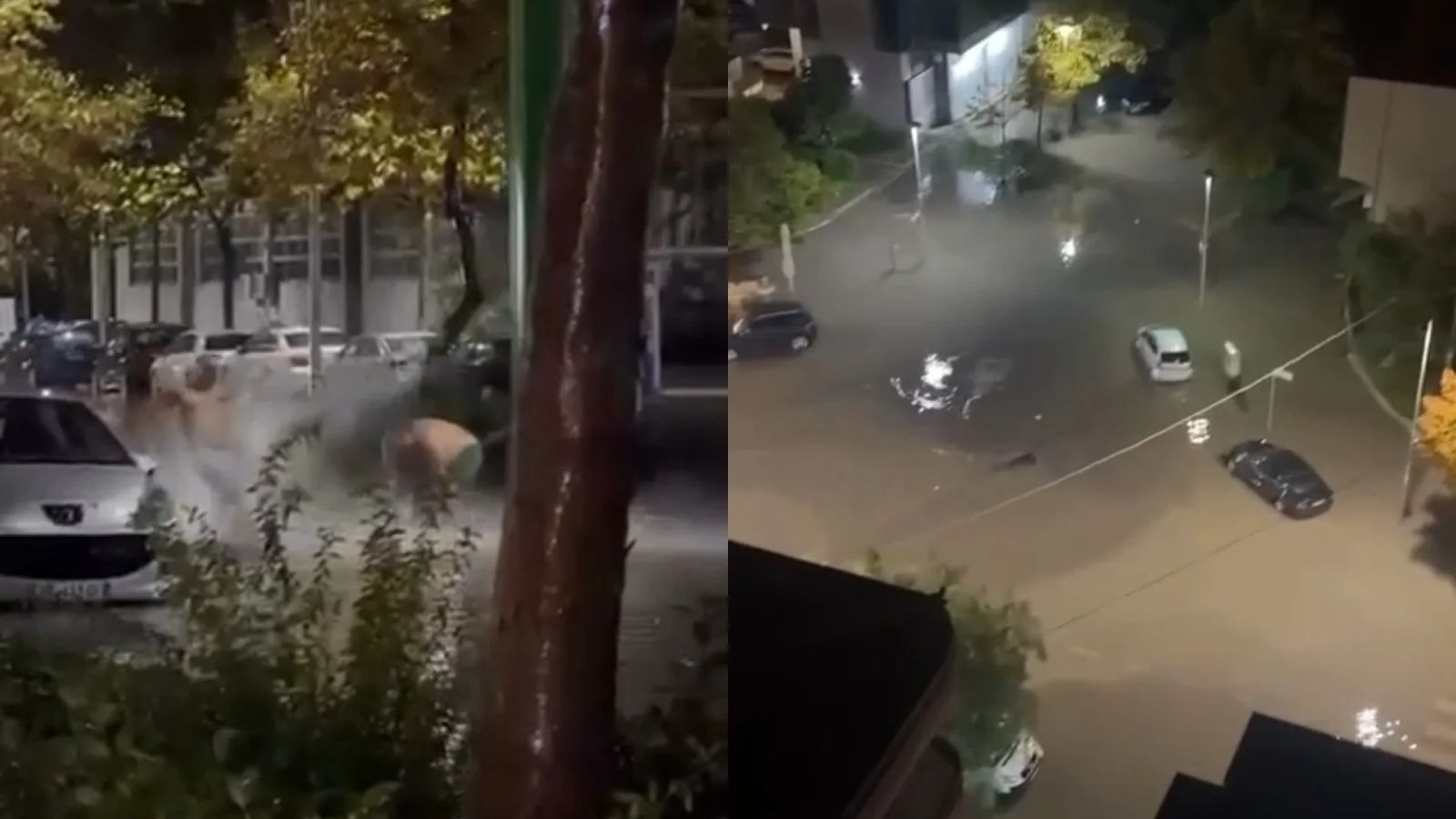 Reshjet e shiut përmbytin rrugët e Vlorës, situatë problematike në disa lagje. Turistët argëtohen