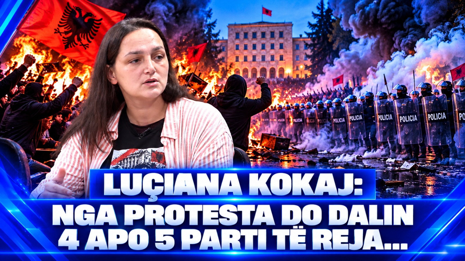 Luçiana Kokaj në ”Koha Jonë-Debat”: Nga protesta do dalin 4 apo 5 parti te reja…
