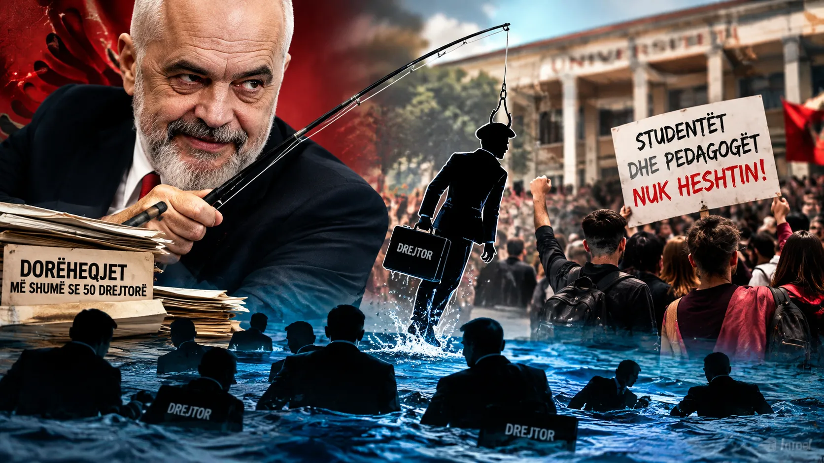 A po “peshkon” Rama njerëz pranë protestës me skemën e drejtorëve, që të shuajë revoltën e tyre