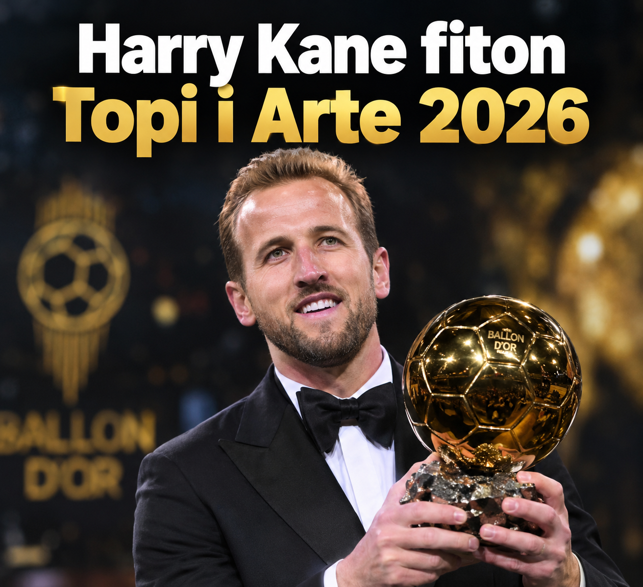 Harry Kane fiton Topin e Artë 2026, triumfon përballë Mbappe dhe Yamal