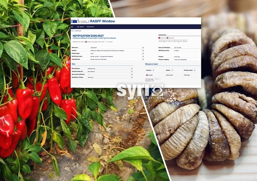 Bllokohen 2 ngarkesa nga Shqipëria në Kroaci/ Fiqtë e thatë dalin me aflatoksinë dhe speca me pesticide