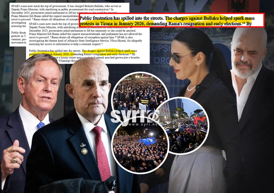 Skandali Balluku/ Kongresmenët amerikanë: Protestat për dorëheqjen e Ramës filluan në janar 2026…