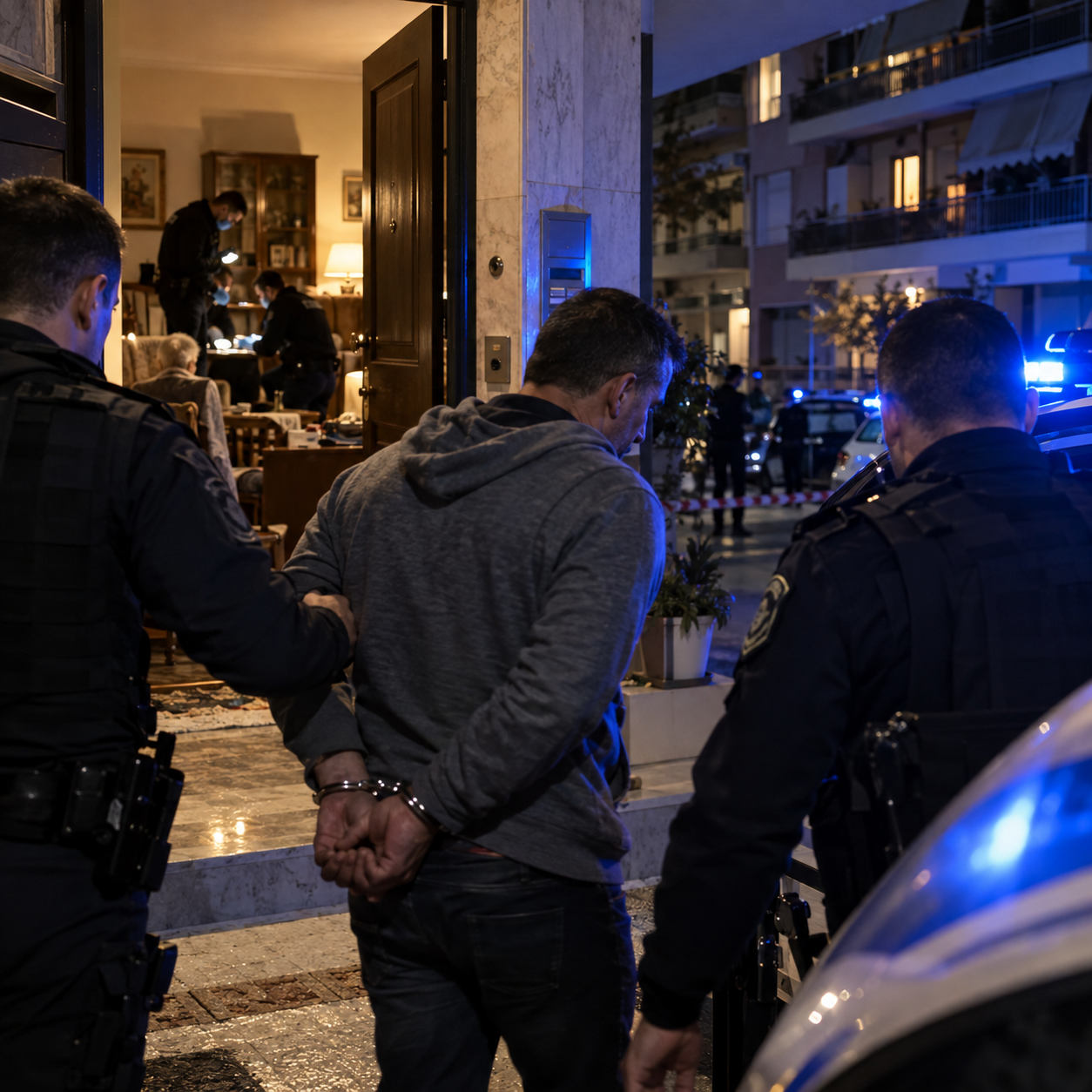 Dyshohet se vrau dhe grabiti të moshuarin grek në banesë, arrestohet 48-vjeçari shqiptar