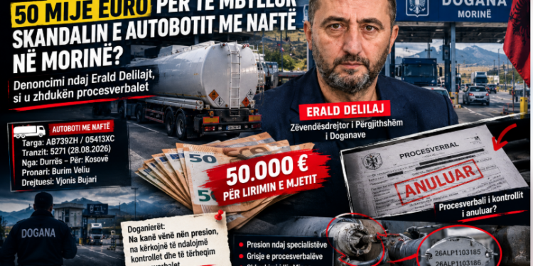 50 mijë euro për të mbyllur skandalin e autobotit me naftë në Morinë? Denoncimi ndaj Erald Delilajt, si u zhdukën procesverbalet